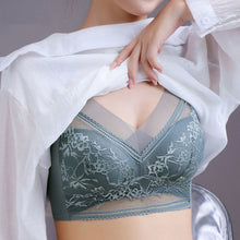 Load image into Gallery viewer, Women's push-up lace push-up bra for beautiful back