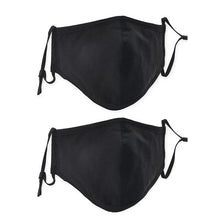 Load image into Gallery viewer, Nose Wire Pollution Mask / Pack of 2 - Adult - 4 Activated Carbon Filters PM2.5 - Washable and Reusable