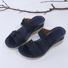 Load image into Gallery viewer, Women Casual Shoes Vintage Flower Fish Mouth Sandals