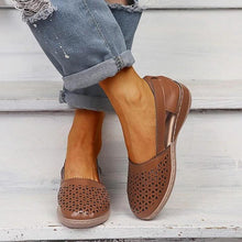 Load image into Gallery viewer, Women Wedges Orthopedic Hollow Out Vintage Sandals