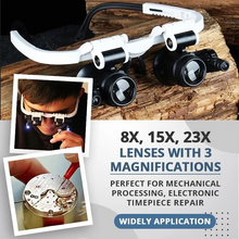 Load image into Gallery viewer, Dotmalls LED Glasses Magnifier