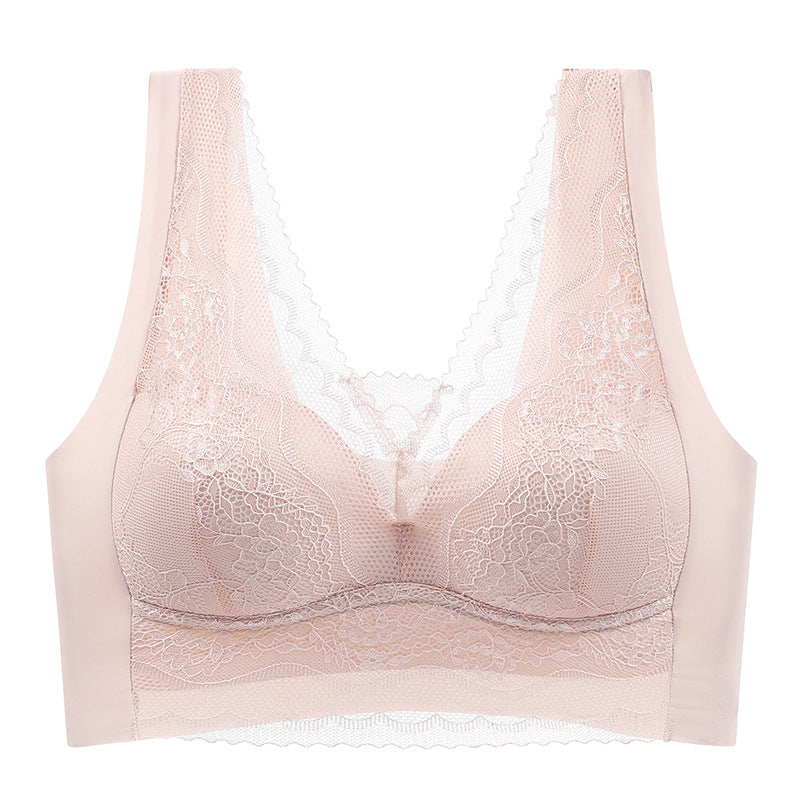 Lace anti-exposure seamless bra – Dotmalls