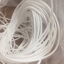 Load image into Gallery viewer, 2.5mm Round Braided Elastic Cord/White Elastic Band - 100 Yard
