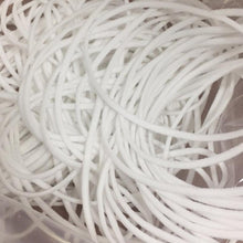 Load image into Gallery viewer, 2.5mm Round Braided Elastic Cord/White Elastic Band - 100 Yard
