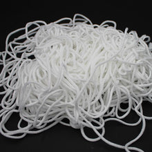 Load image into Gallery viewer, 2.5mm Round Braided Elastic Cord/White Elastic Band - 100 Yard
