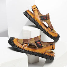 Load image into Gallery viewer, Men Leather Sports Canyoning Waterproof Sandals
