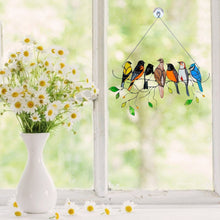 Load image into Gallery viewer, Birds Stained Glass Window Hangings
