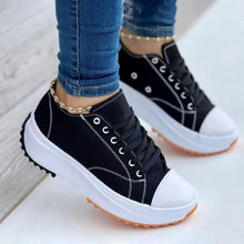 Load image into Gallery viewer, 2022 Women&#39;s Round Toe Lace-up Platform Arch Support Canvas Shoes
