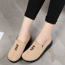 Load image into Gallery viewer, Round toe fly woven mesh thick sole ladies casual shoes
