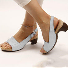 Load image into Gallery viewer, Women&#39;s Elegant Low Chunky Heel Comfy Sandals
