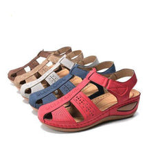 Load image into Gallery viewer, Women&#39;s Sandals Round Toe Wedge Sandals
